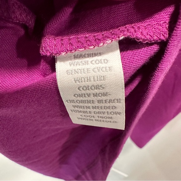 Macys Charter Club Women’s Purple V-Neck 3/4 Sleeve Tunic Modal Blend Size 3X - Picture 7 of 8